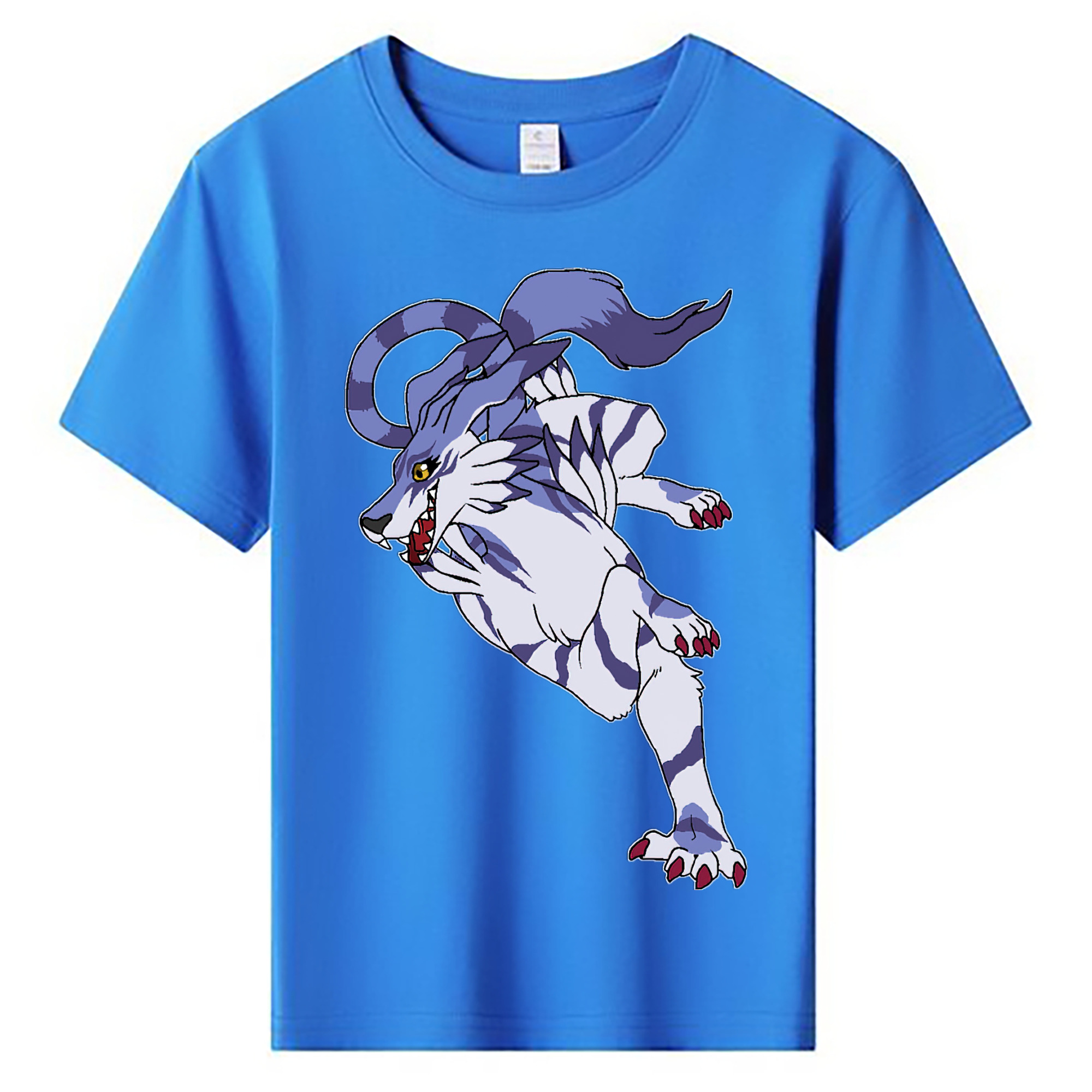 （画像用） Digimon デジタルモンスター/デジモン 綿100％キッズTシャツ（フロントプリント）